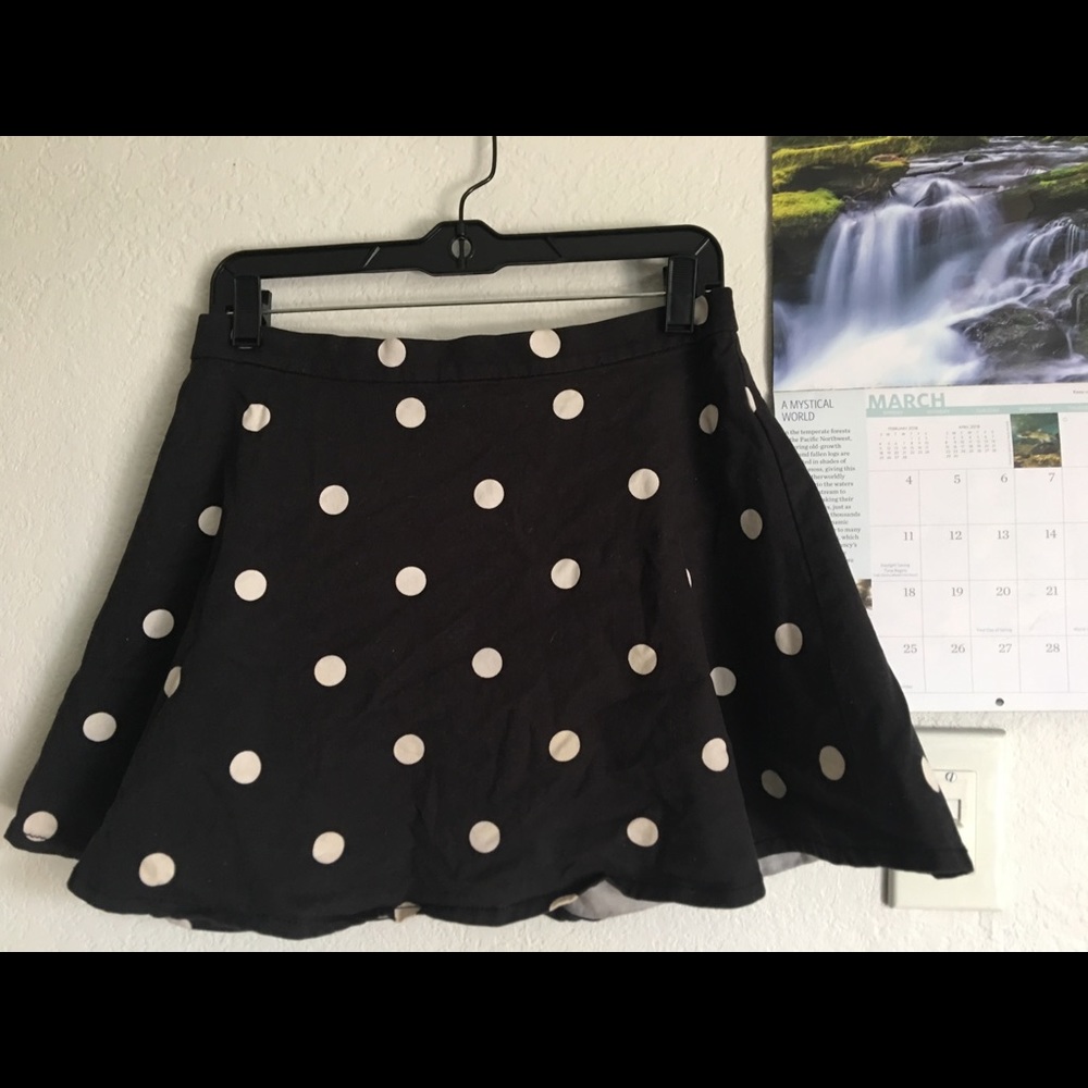Vintage Polka dot A-Line Skirt